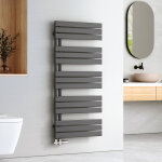 Sche - serviettes  eau chaude panneau plat, sche - serviettes connexion latrale pour, anthracite ...