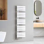 Emke - s�che - serviettes � eau chaude panneau plat, s�che - serviettes connexion lat�rale pour, blanc ...