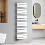 Sche - serviettes  eau chaude panneau plat, sche - serviettes connexion latrale pour, blanc 1599x500mm ...