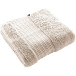 Emma - serviette de toilette 50x90cm en coton bio coloris pampa