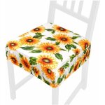 Emmevi mv s. p. a. - coussin pour chaise en coton amovible lavable bande lastique housse de chaise tournesols ...