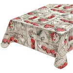 Emmevi mv s. p. a. - nappe de cuisine antitaches bord�e couverture de table en coton plastifi� shabby ...
