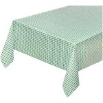 Emmevi mv s. p. a. - nappe de cuisine antitaches tissu cir� plastifi� housse de table carr�s vert - 140x120 ...