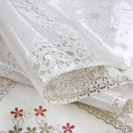 Emmevi mv s. p. a. - nappe en plastique brod�e effet dentelle broderie 3d couverture table cuisine anti ...