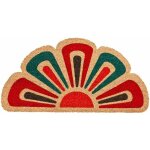 Paillasson noix de coco demi lune 40x80 cm dos antidrapant entre - b