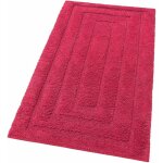 Emmevi mv s. p. a. - tapis de bain en pur coton tapis de chevet el�gant et luxueux antid�rapant rouge ...