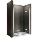 Saniverre - emmy porte de douche pliante pivotante h 185 cm largeur r�glable 68 � 72 cm verre transparent ...