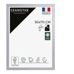 Cadre photo gris 50x70 cm et 70x50 cm - cadre photo bois fsc - convient au format a2 et affiche poster ...