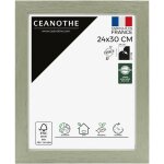 Cadre photo vert clair 24x30 cm et 30x24 cm - cadre photo bois fsc - convient au format a4 ? fabriqu ...