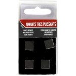 Lot 4 magnets carr�s strong