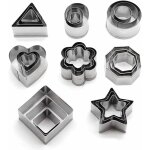 Emporte piece patisserie, lot de 24 mini forme gomtrique biscuit, emporte - pices en acier inoxydable ...