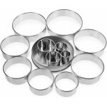 Emporte - pi�ces12pcs emporte - pi�ces acier inoxydable emporte - pi�ces rond p�tisserie pour les biscuits, ...