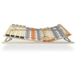 Monmobilierdesign - emy sommier  lattes ergonomique en bois avec plots de soutien 7 zones de confort ...