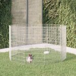 Enclos d'animaux en libert� 10 panneaux 54x100 cm fer galvanis� vidaxl