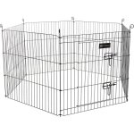 Enclos zippo noir � 120 � hauteur 60 cm pour lapin - flamingo