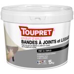 Toupret - enduit 2en1 bandes  joints et lissage pte 15kg