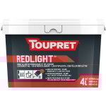 Enduit all�g� de rebouchage et de lissage toupret bat redlight 4l - toupret