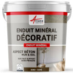 Enduit d�coratif, mural et sol, r�novation, chambre, cuisine, salle de bain - 20 kg caf� - arcane industries ...