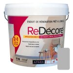 Enduit d�coratif, r�novation rapide, 2 en 1, lisse et d�core sur pl�tre, peintures, cr�pis, fibres, toile ...