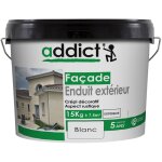 Enduit extrieur aspect crpi blanc 15kg - addict