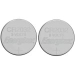 Pile plate cr2032 bouton lithium 3v, 2 pi�ces