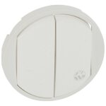Enjoliveur antimicrobien céliane pour double interrupteur, va - et - vient ou poussoir blanc (067741) ... Enjoliveur antimicrobien céliane pour double interrupteur, va - et - vient ou poussoir blanc (067741) ...