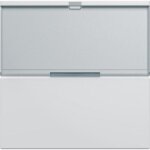 Enjoliveur interrupteur gallery avec porte - �tiquette 2 modules pure hager wxd002b