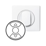 Enjoliveur interrupteur volet roulant c�liane blanc