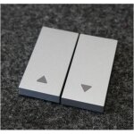 Enjoliveur interrupteur volet roulant hager gallery titane