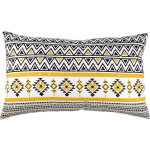 Coussin non dhoussable 30 x 50 boho jaune