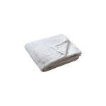Enjoy home - plaid effet fourrure flanelle 125x150cm - 125x150cm - blanc