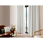 Homemaison - rideau occultant obskur 140 x 240 cm coloris blanc grise