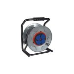 Enrouleur de c�ble professionnel en n�opr�ne avec syst�me 'anti - twist' - 40 m - 3g2. 5 - 4 prises - ...