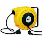 Zeca - enrouleur de cble 14 m 3g 1, 5 mm 230v polypropylne avec enrouleur automatique et support mural ...
