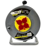 Enrouleur lectrique 4 prises 16 a - ip20 - cble h05vv - f 3g 2, 5 mm 25 m
