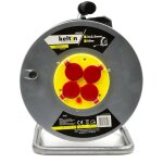 Monmobilierdesign - enrouleur lectrique 4 prises 16 a - ip20 - cble h05vv - f 3g 2, 5 mm 50 m