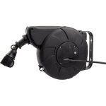 Efectoled - enrouleur lectrique automatique 11m + 2m ip44 mural noir