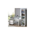 Les tendances - ensembe bureau 140x65x75cm + caisson 2 tiroirs + bibliothque - billy