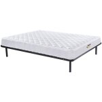 Ensemble 140 x 190 cm cadre  lattes + matelas ressorts et mmoire de forme p. 15cm - wolkenlos de ysme ...