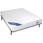 Vente - unique - ensemble 140 x 200 cm cadre  lattes + matelas mousse p. 15cm - zeus de dreamea