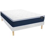 Ensemble 160 x 200 cm sommier + matelas ressorts ensach�s et surmatelas int�gr� �p. 24cm - altier de ...