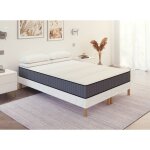 Deco in paris - ensemble 180x200 sommier tapissier + matelas en mousse 20 cm -