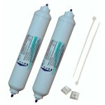 Rosmmel - lot de 2 filtres universels externes pour réfrigérateur américain ? connexion rapide Rosmmel - lot de 2 filtres universels externes pour réfrigérateur américain ? connexion rapide