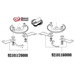 Ensemble de 2 lames gauches gianni ferrari / bieffebi 92101160000