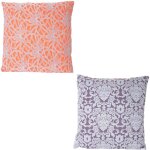 Dcoshop26 - ensemble de 2 oreillers dco baroques fleurs canap coussins avec remplissage 45x45cm 040002971 ...