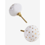 Ensemble de 2 poign�es en c�ramique amik kids sklum blanc