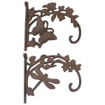 Ensemble 2 potences murales en fonte 20x4x17cm