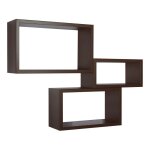 Ensemble de 3 �tag�res murales, biblioth�que flottante, �tag�re murale, weng�, 45 x 27 x 15, 5 cm, 40 ...