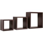 tagres carres murales lot de 3 cubes modulaires mod. rubic weng