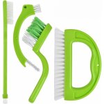 Ensemble de 4 brosses � coulis et brosses � carreaux - brosse de nettoyage efficace brosse en nylon